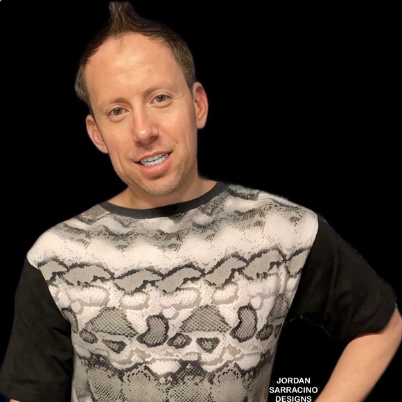 Tailored Python Snake Skin Print Shirt JordanSarracinoDesigns - Picture 2 of 2